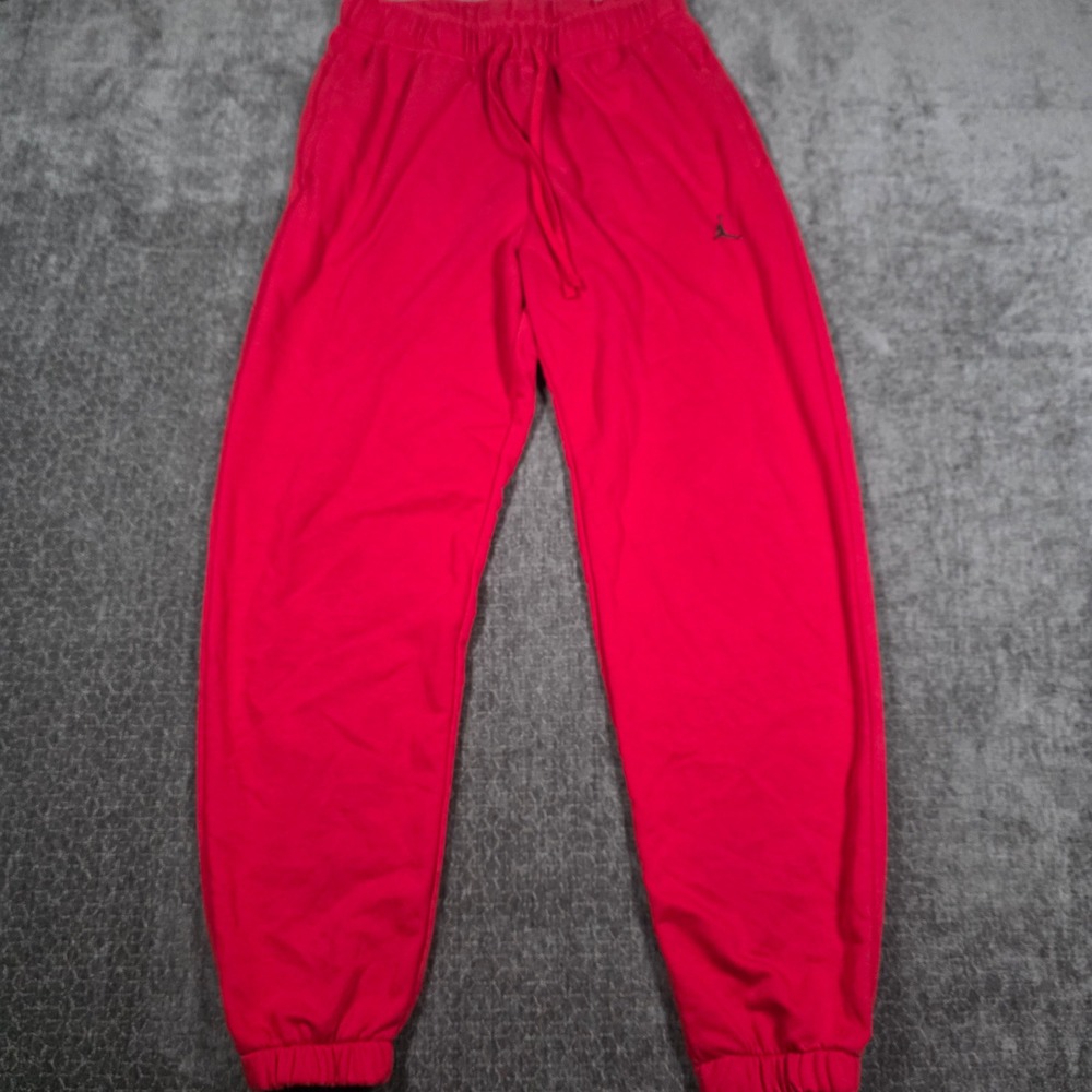 Jordan Dri-FIT Red Fleece Jogger Sweatpants Mens Large FV8608-687 Air Jumpman L